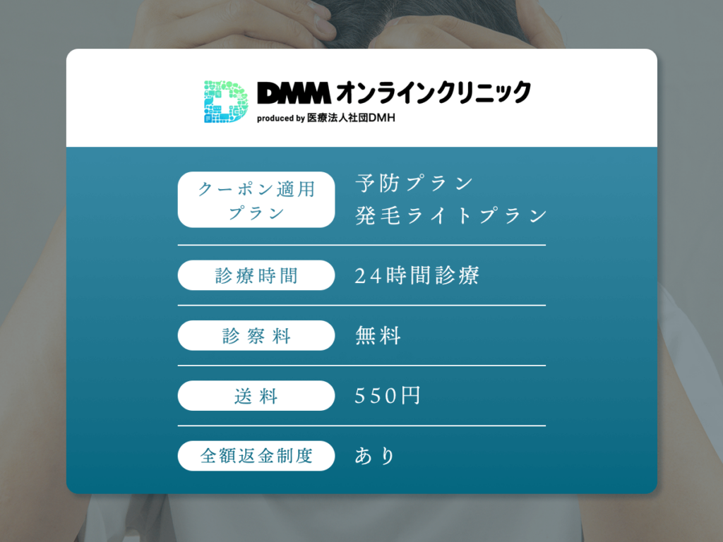 DMMオンラインクリニックの基本情報【クーポンコード利用OK】